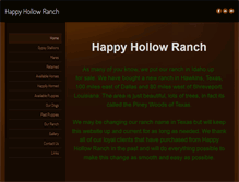 Tablet Screenshot of happyhollowranch.com